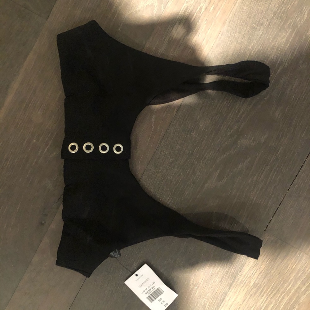 Top shop reversible black bikini top NEW